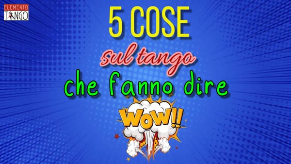 Elemento Tango 5 Cose News